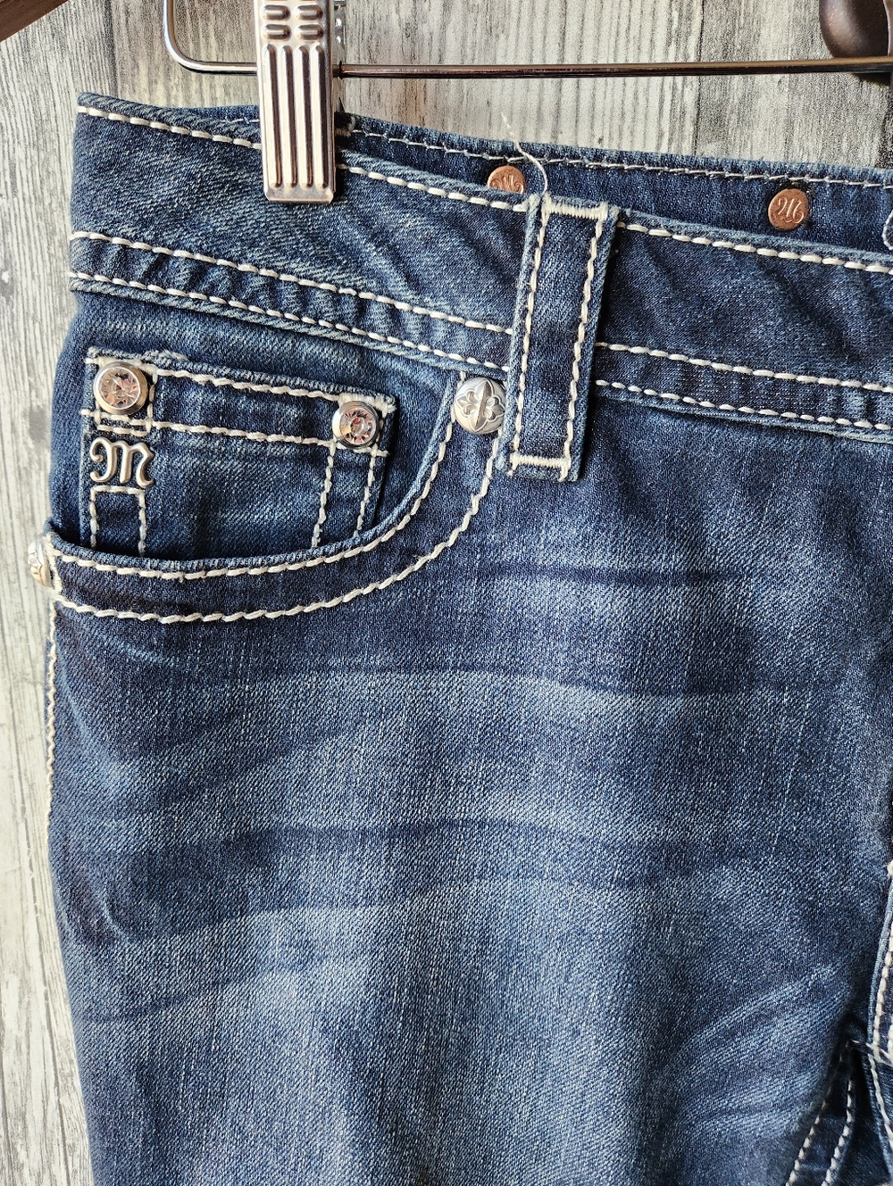 Miss Me Mid Rise Boot Cut Denim Jeans Size 29X33 - Picture 5 of 12